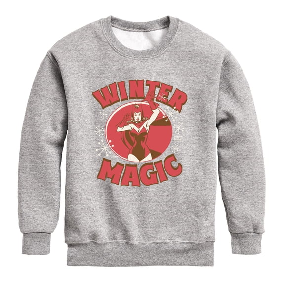 Scarlet Witch - Winter Magic Graphic Long Sleeve Fleece Sweatshirt