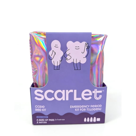 Scarlet by RedDrop Code Red Emergency Period Kit for Tweens & Teens