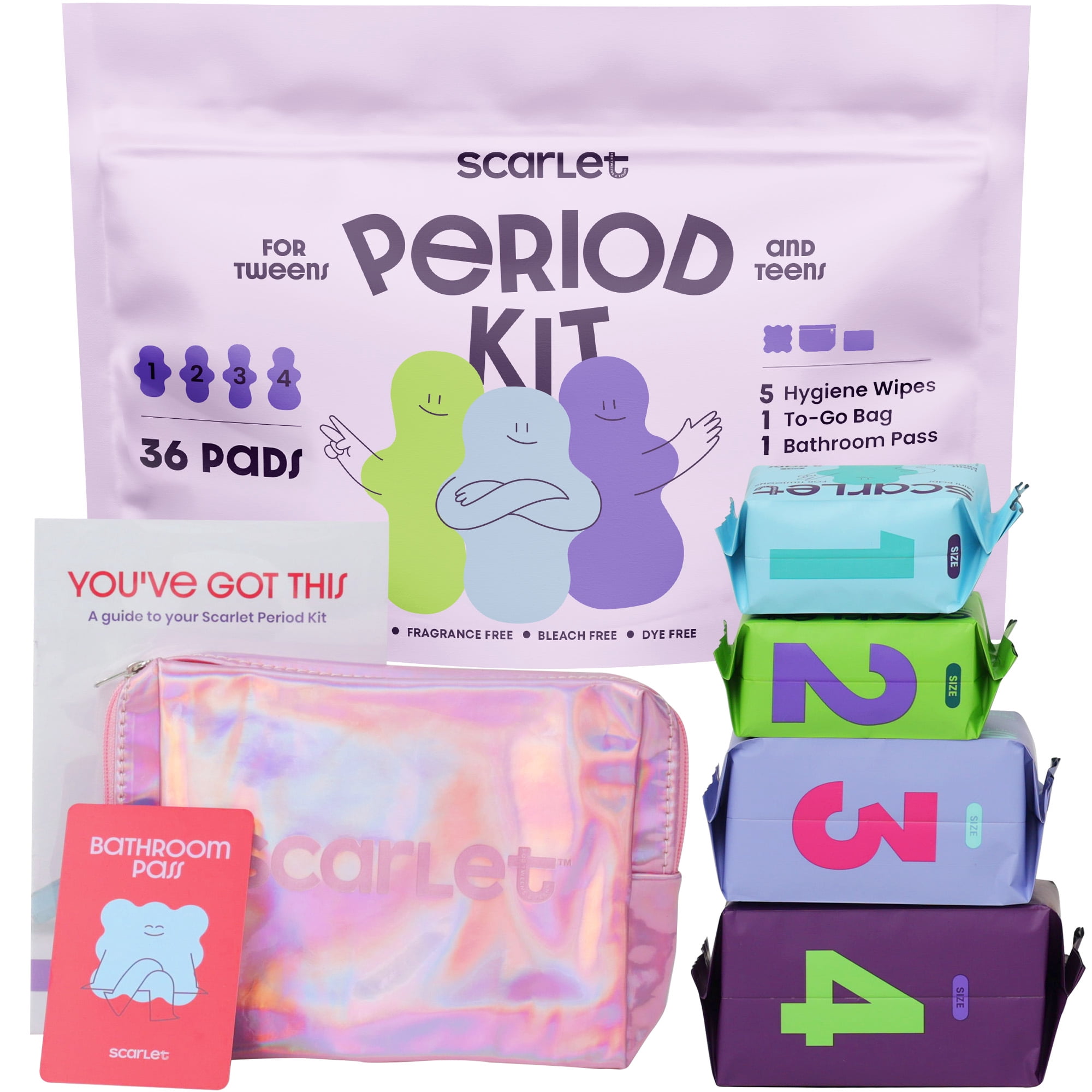 Scarlet by RedDrop First Period Kit for Tweens & Teens