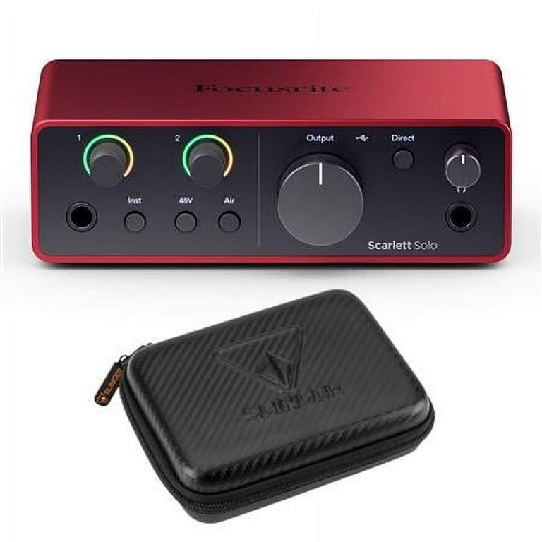 Scarlett Solo 4th Gen USB Interface with Software Suite, Hard