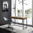 thumbnail image 1 of Scarlette Rectangular MDF Desk with 2 Storage Drawers, Natural/Black, 1 of 9