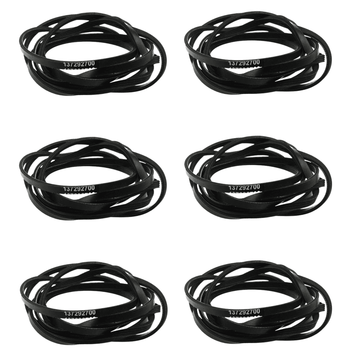 Scaroo 137292700 Dryer Drum Drive Belt For Frigidaire, GE 1381519 6-PACK