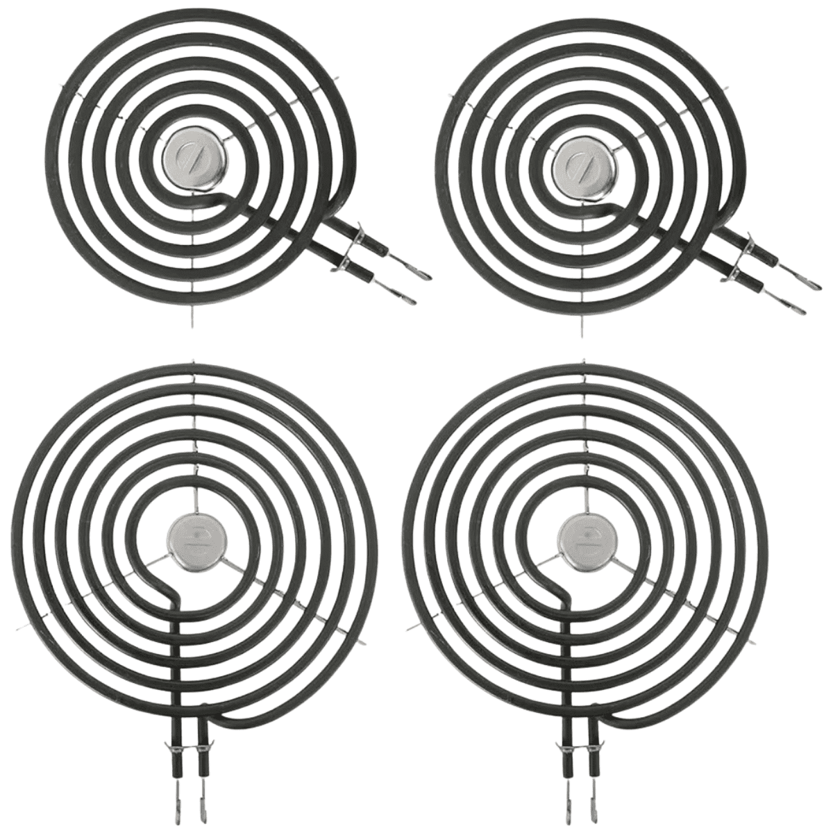 Scaroo 2 WB30M1(6") & 2 WB30M2(8") GE Electric Range Burner Element Kit ERS30M1&ERS30M