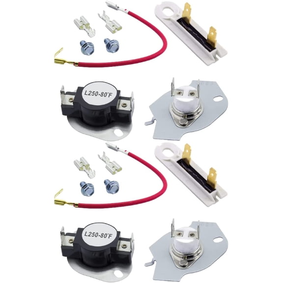 Scaroo 279816 Dryer Thermal Cut-off Kit & 3392519 Dryer Thermal Fuse 2-PACK