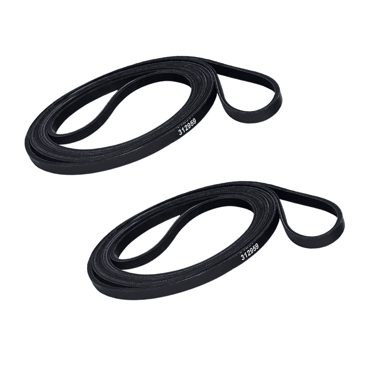 Scaroo 312959 Dryer Drum Belt Compatible with Maytag Replaces 12959,Y312959 2-Pack
