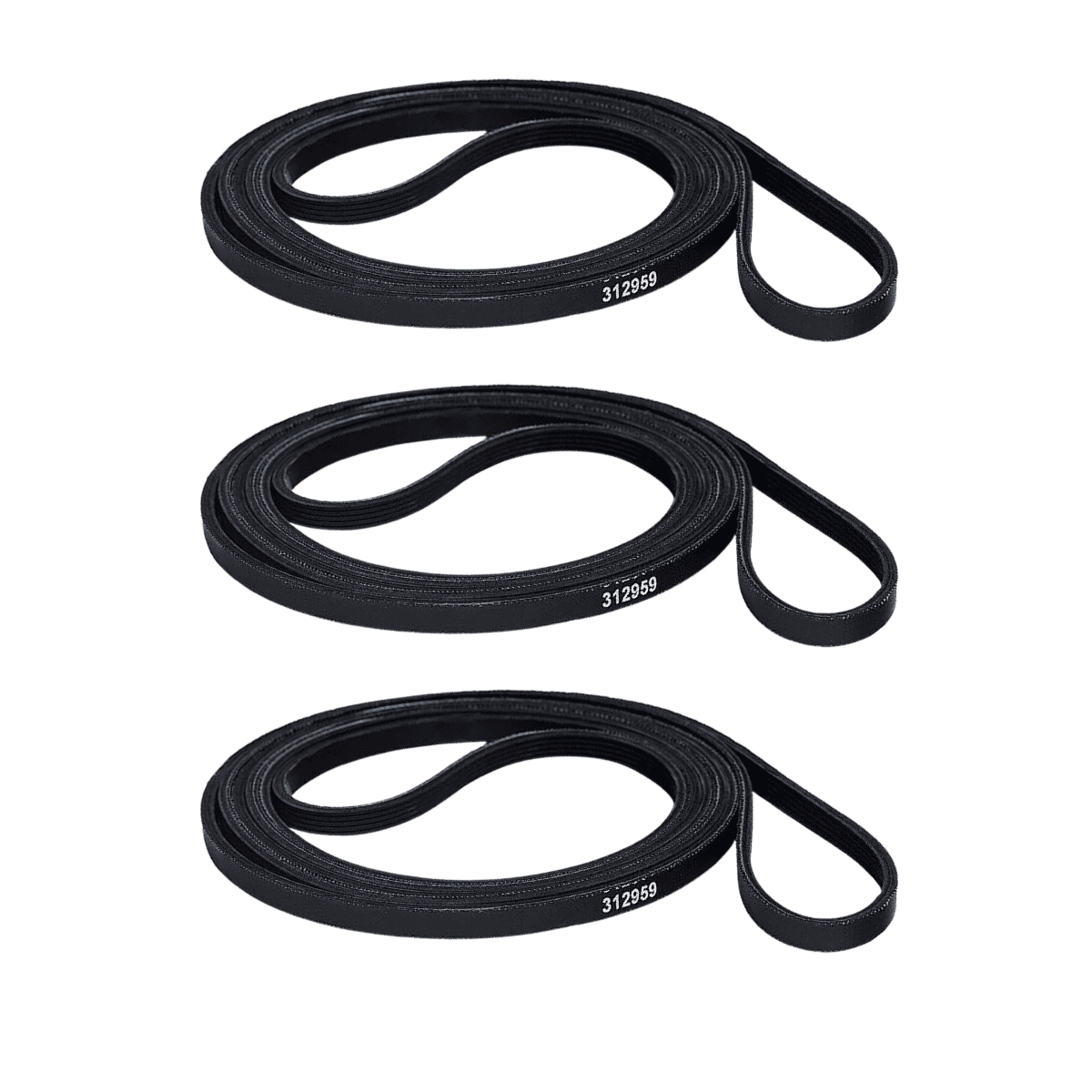 Scaroo 312959 Dryer Drum Belt Compatible with Maytag Replaces 312959, Y312959 3-Pack