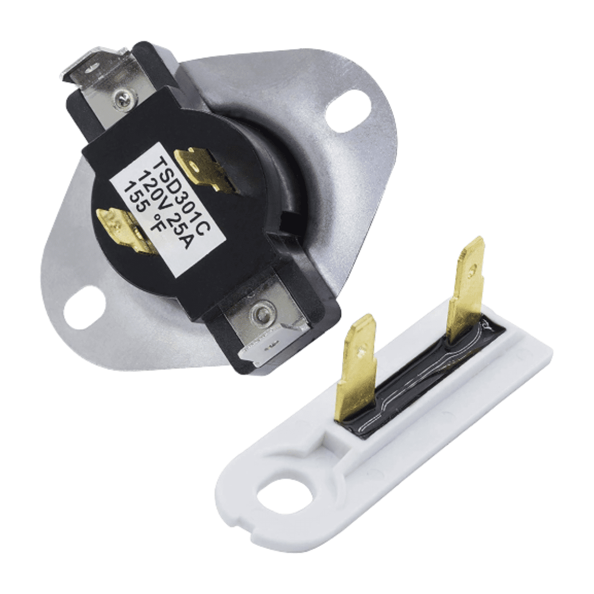 Kit Termostato E Fusibile Termico Per Asciugatrice Whirlpool, Maytag, Kenmore - 3387134 &amp; 3392519