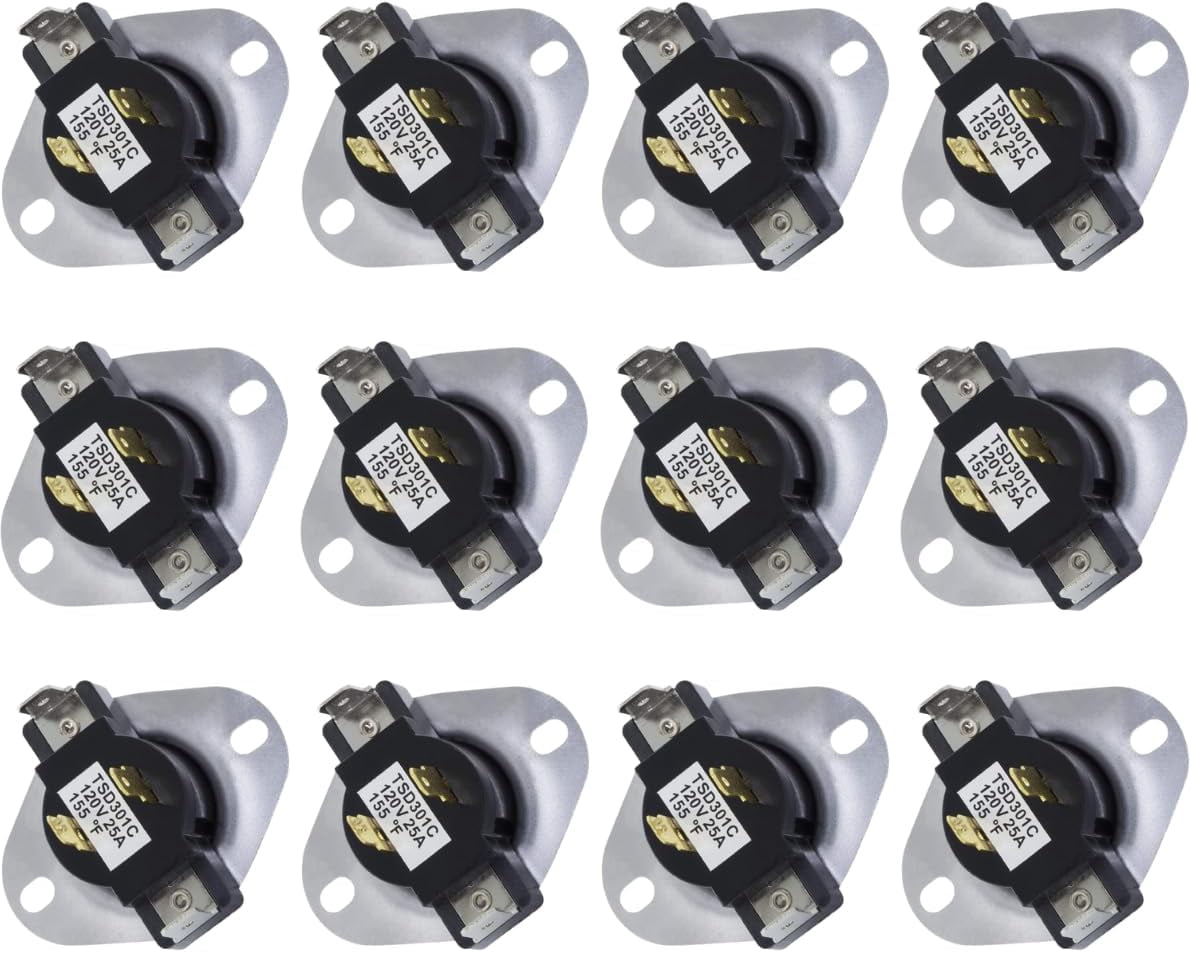 Scaroo 3387134 Dryer Cycling Thermostat For Whirlpool Replaces With 306910 12-PACK