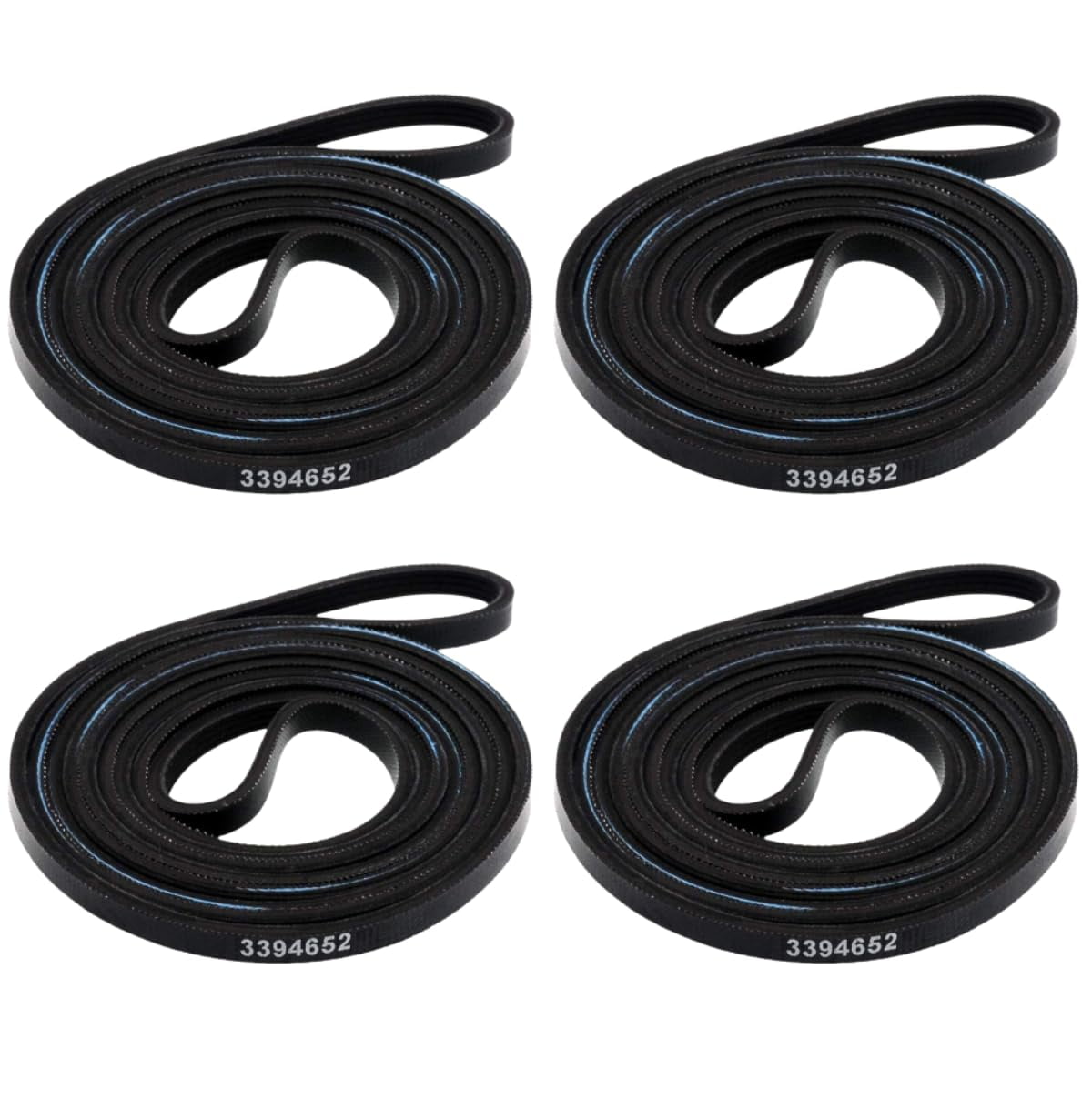 Scaroo 3394652 Dryer Drum Belt Compatible with Whirlpool 4319392 4-PACK