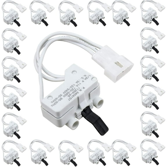 Scaroo 3406107 Dryer Door Switch Compatible with Whirlpool 3406105 40-Pack