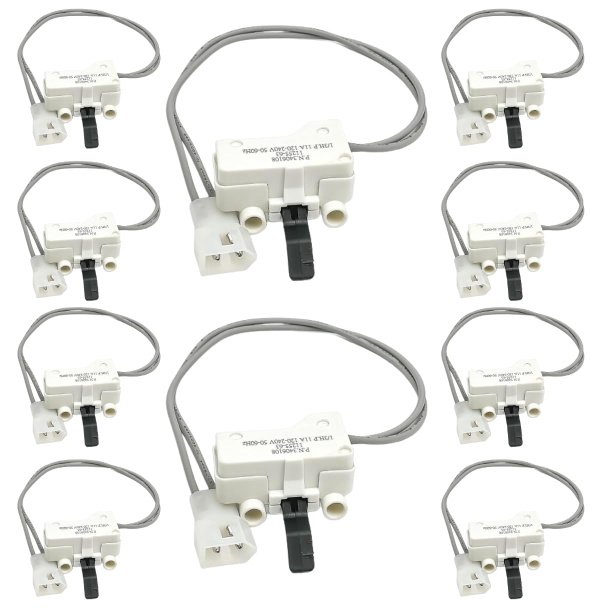 Scaroo 3406108 Dryer Door Switch Compatible Whirlpool AP2947161 10-Pack