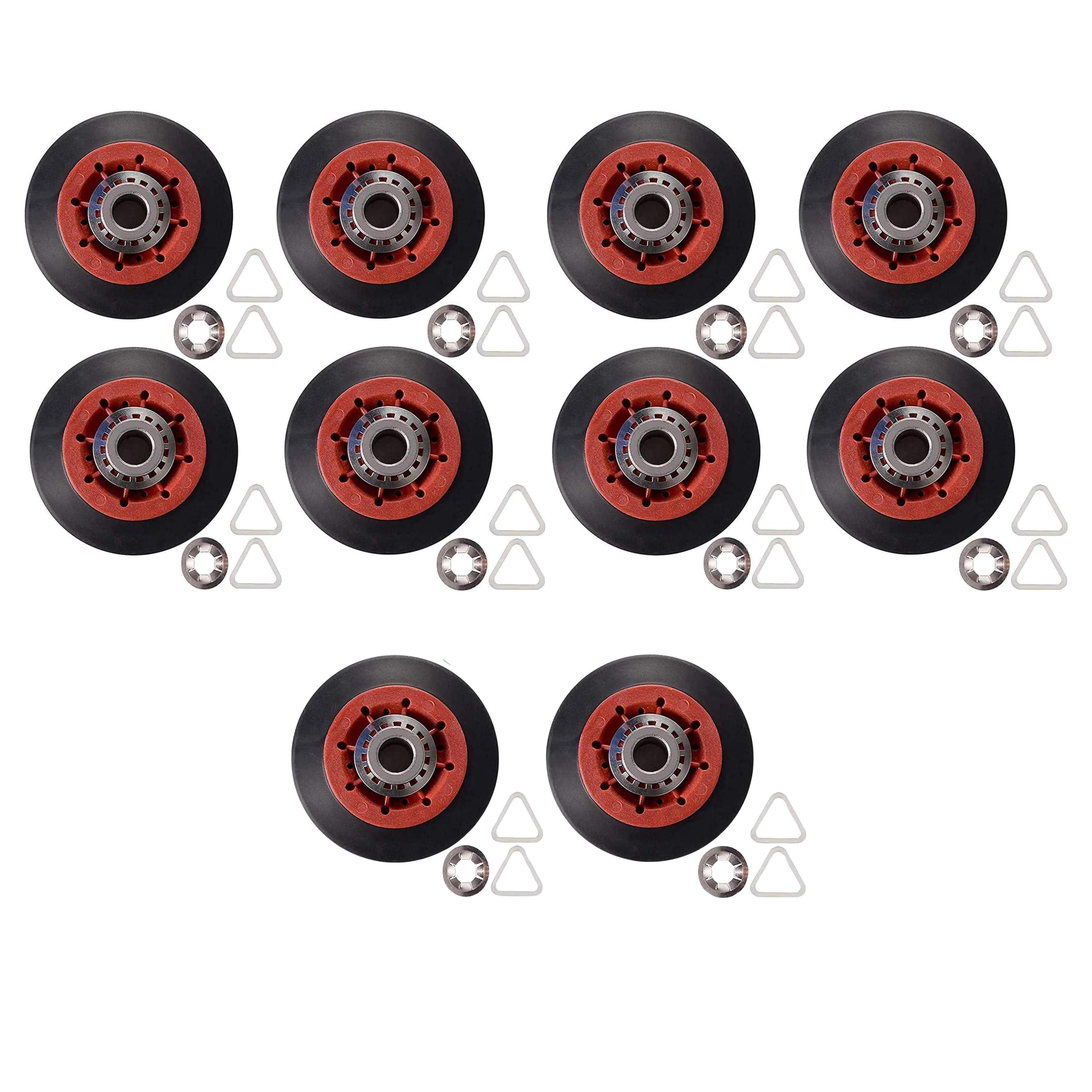 Scaroo 8536974 Dryer Roller for Whirlpool WPW10314173, AP6019303, PS11752609 10-PACK