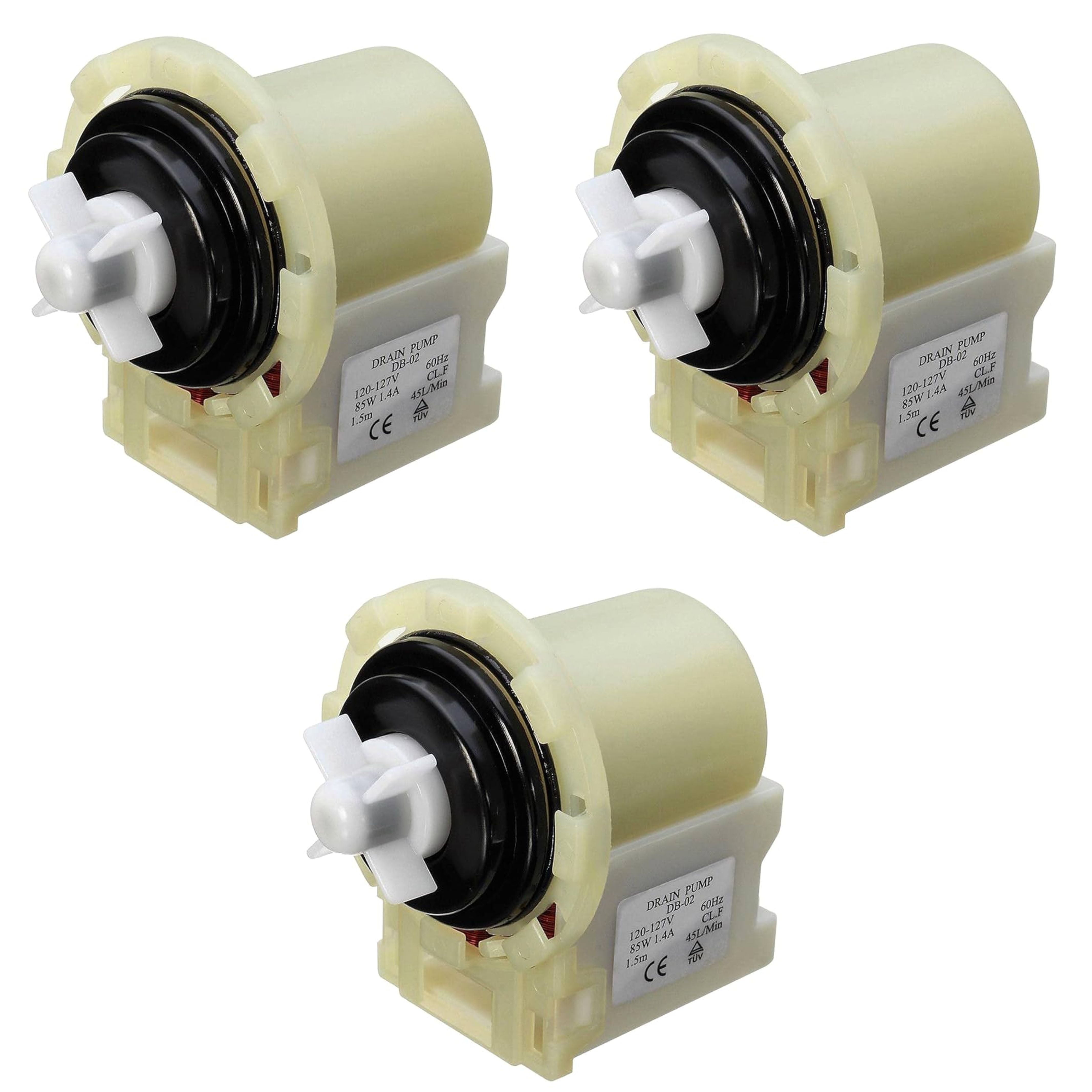 Scaroo 8540024 Washer Drain Pump Compatible with Whirlpool W10117829 PS11757304 3-Pack