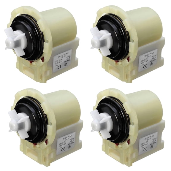 Scaroo 8540024 Washer Drain Pump Compatible with Whirlpool W10117829 PS11757304 4-Pack