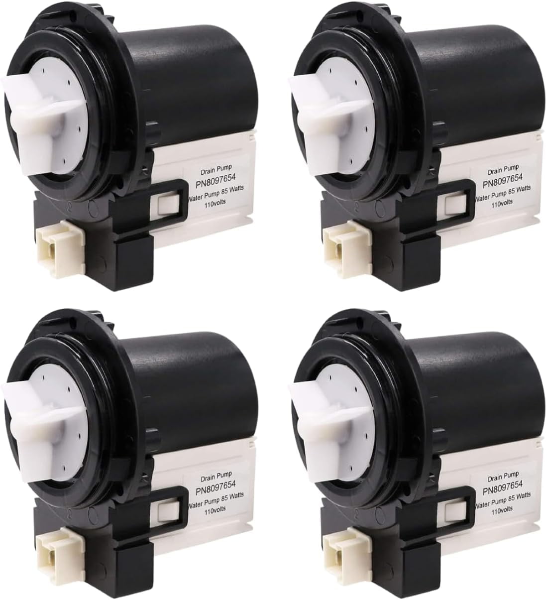 Scaroo DC31-00054A Washer Drain Pump Compatible With Samsung 1534541 4-Pack