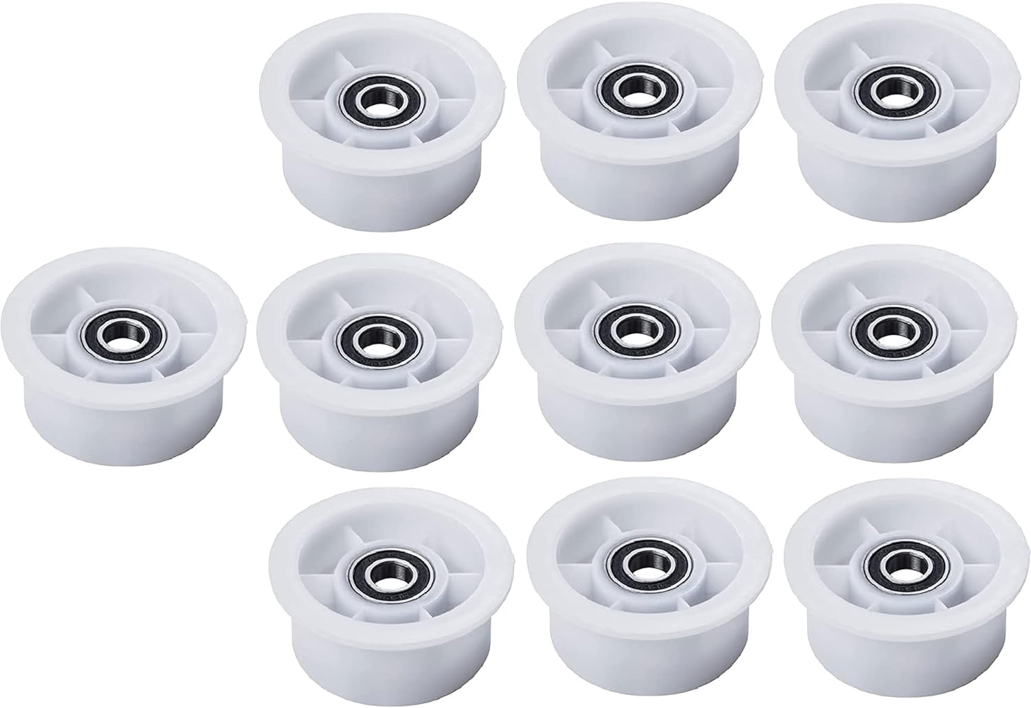 Scaroo DC97-07509B Dryer Idler Roller Fit for Samsung AP6038887 10-Pack