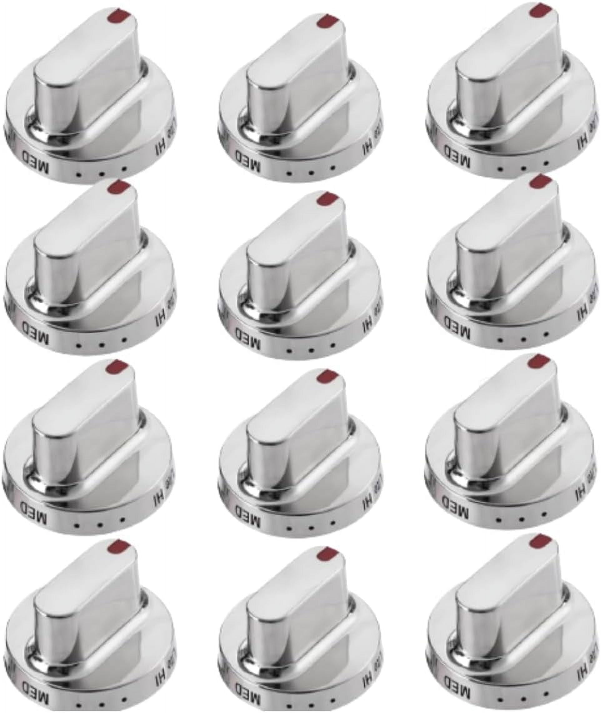 Scaroo DG64-00347A Stove knobs Compatible with Samsung FX710BGS 12-Pack