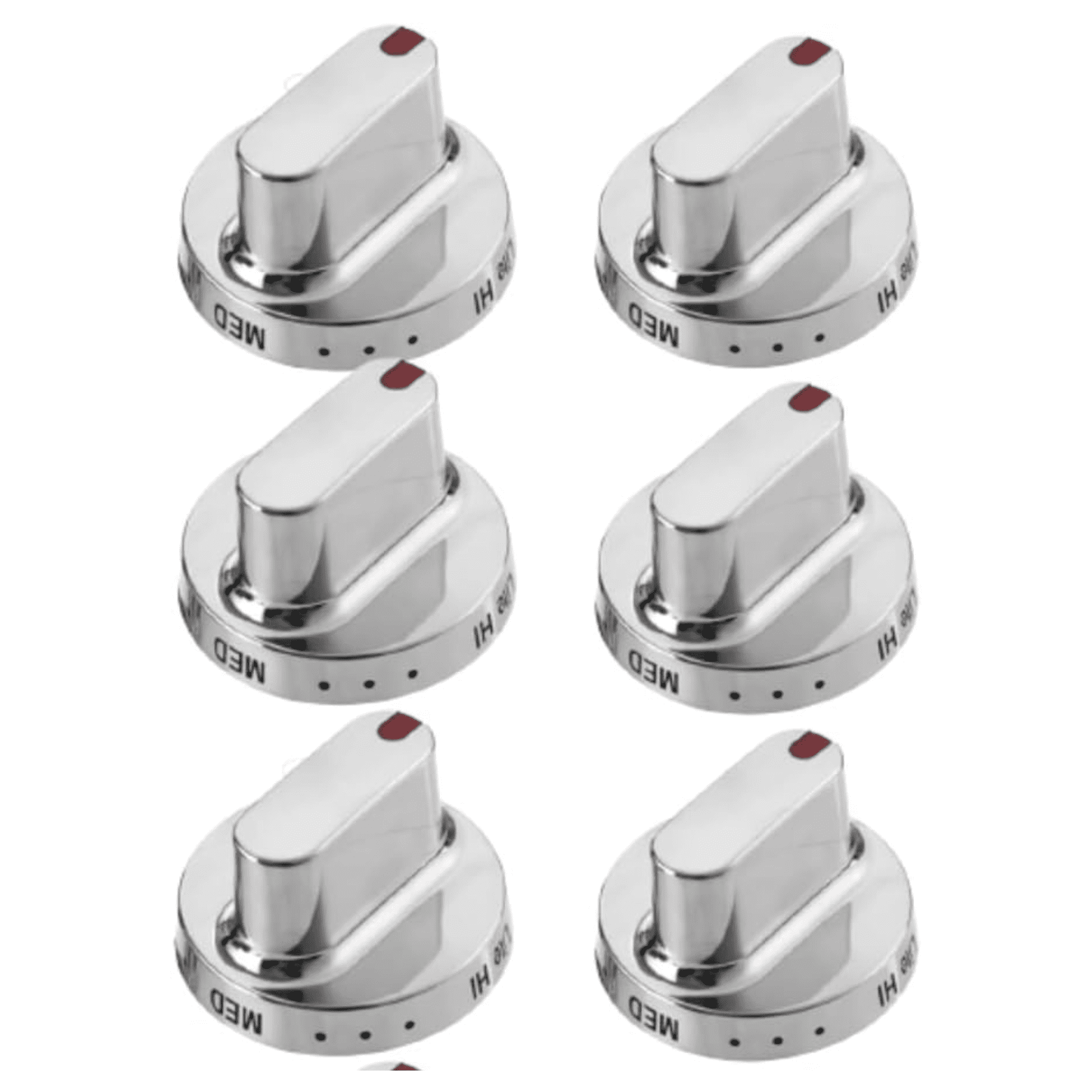 Scaroo DG64-00347A Stove knobs Compatible with Samsung FX710BGS 6-Pack