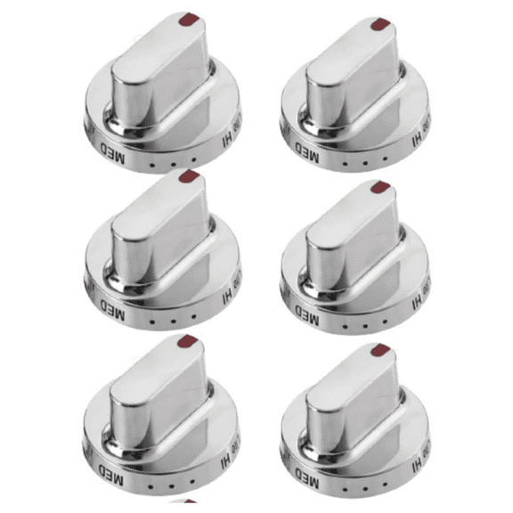 Scaroo DG64-00347A Stove knobs Compatible with Samsung FX710BGS 6-Pack