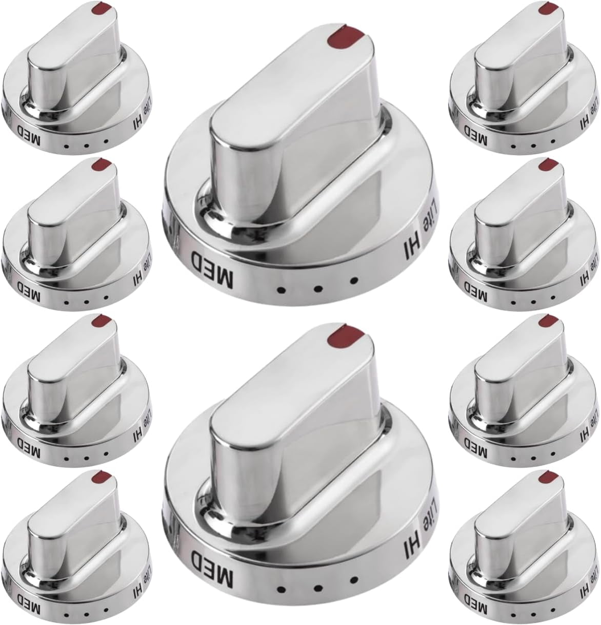 Scaroo DG64-00347B Dial Knob Samsung Range Oven Stove DG64-00347A 10-Pack