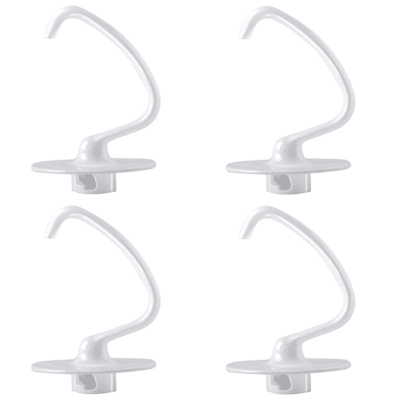 Scaroo K45DH Stand Mixer Coated 4.5 QT Dough Hook for KitchenAid 4-Pack