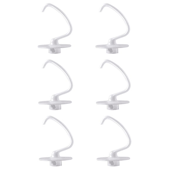 Scaroo K45DH Stand Mixer Coated 4.5 QT Dough Hook for KitchenAid KSM110 6-PACK