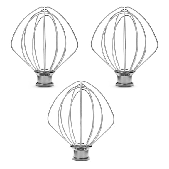 Scaroo K45WW Wire Whip Compatible With KitchenAid Replaces With 4162163 3-PACK