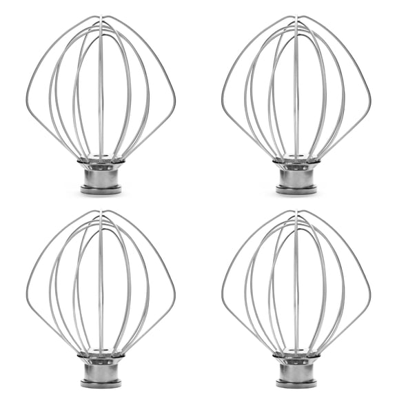 Scaroo K45WW Wire Whip Compatible With KitchenAid Replaces With 4162163 4-PACK