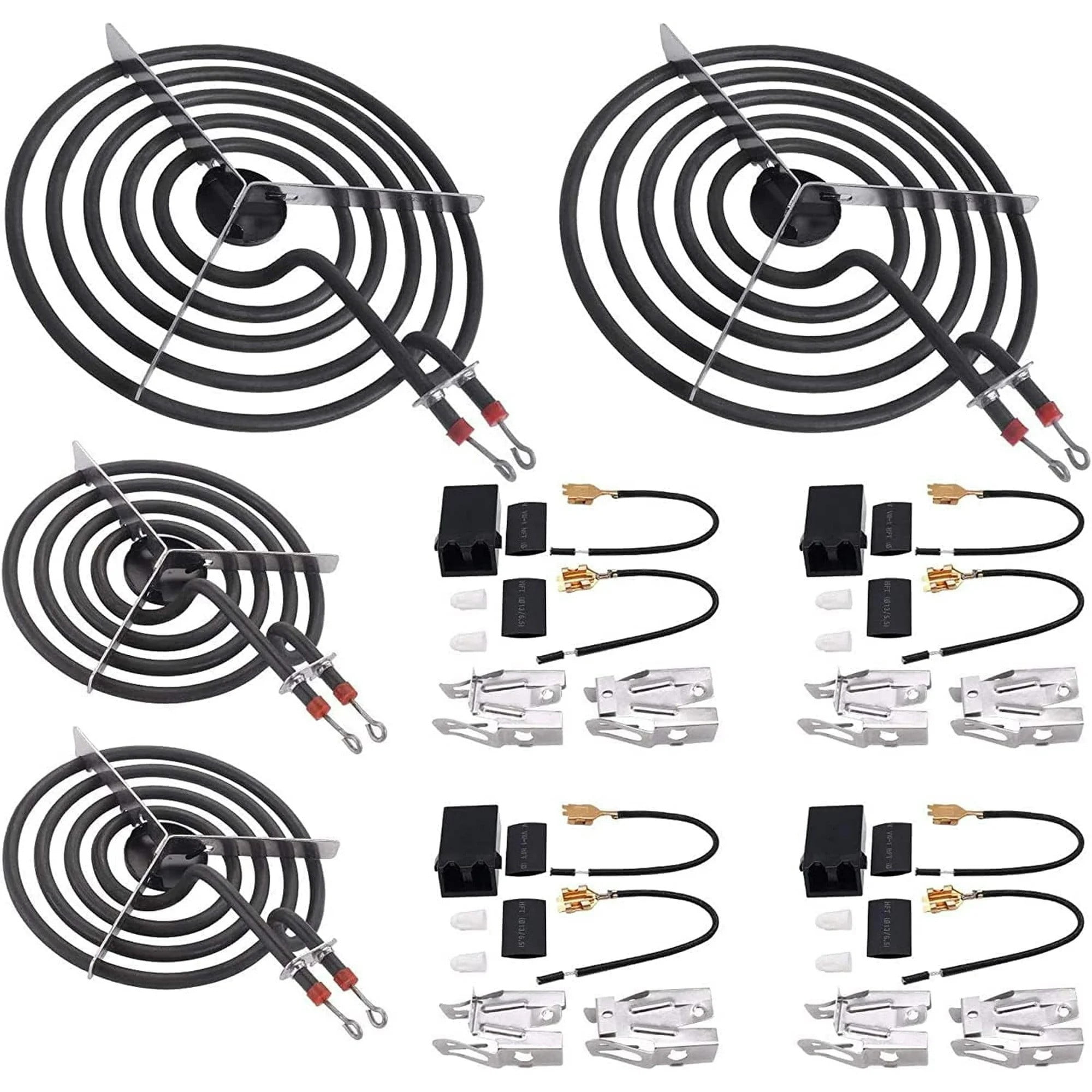 Scaroo MP21YA 8" (2) MP15YA 6"(2)  Electric Range Stove Burner Element with 330031 4-Pack