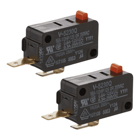 Scaroo QSWMA168WRZZ Micro Switch - Door Interlock Samsung Replaces WB24X815 2-Pack
