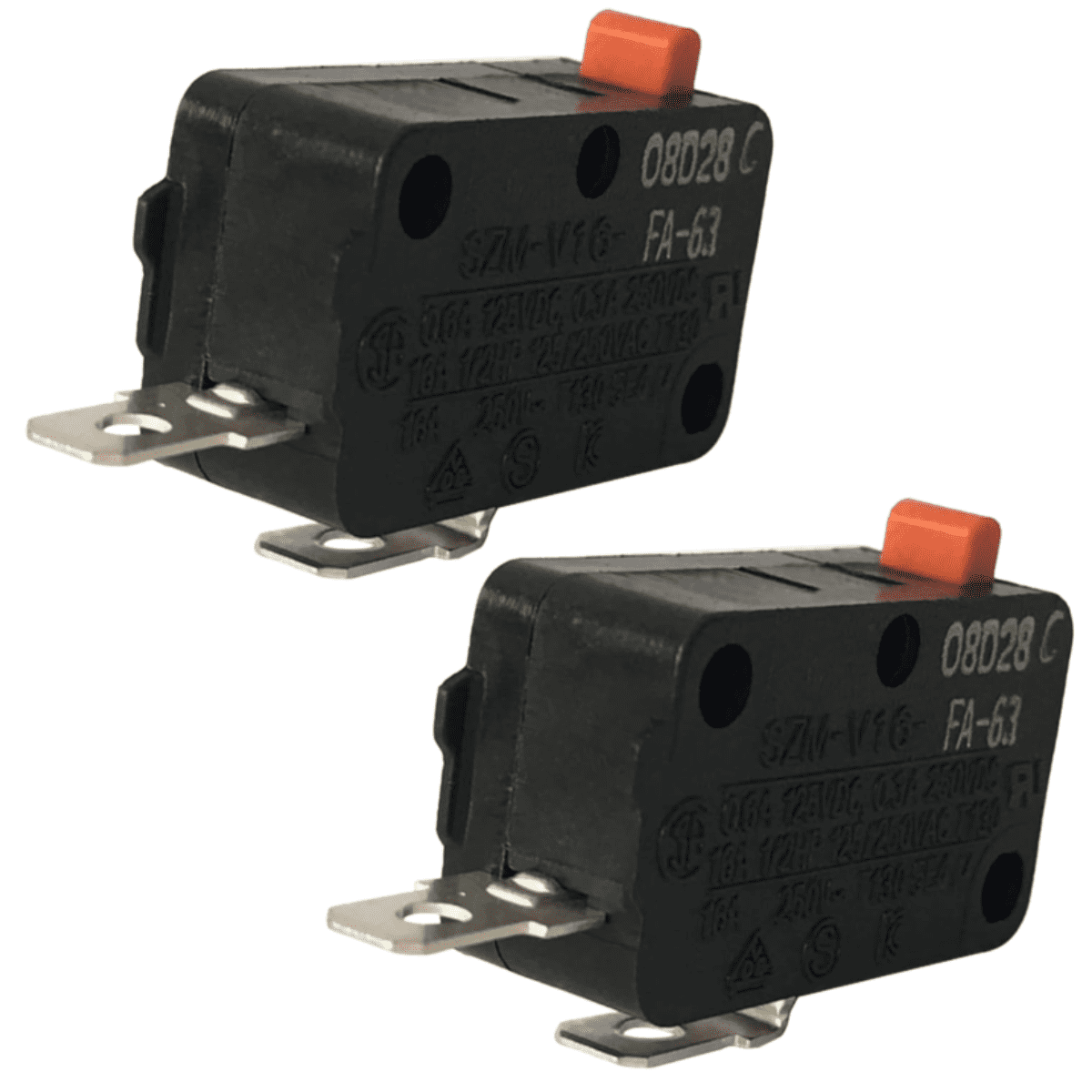 Scaroo SZMV16FA63 Microwave Door Interlock Switch Fit for GE 2Pack