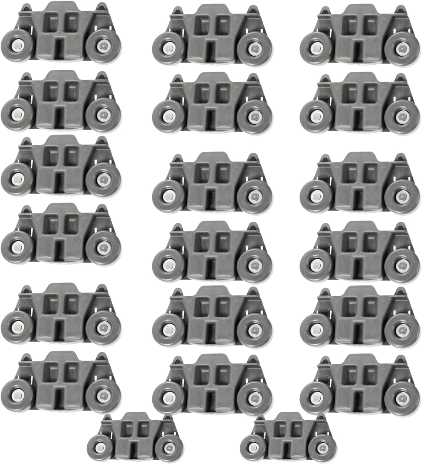 Scaroo W10195416V Dishwasher Wheel Dish Rack Roller for Maytag 20-Pack