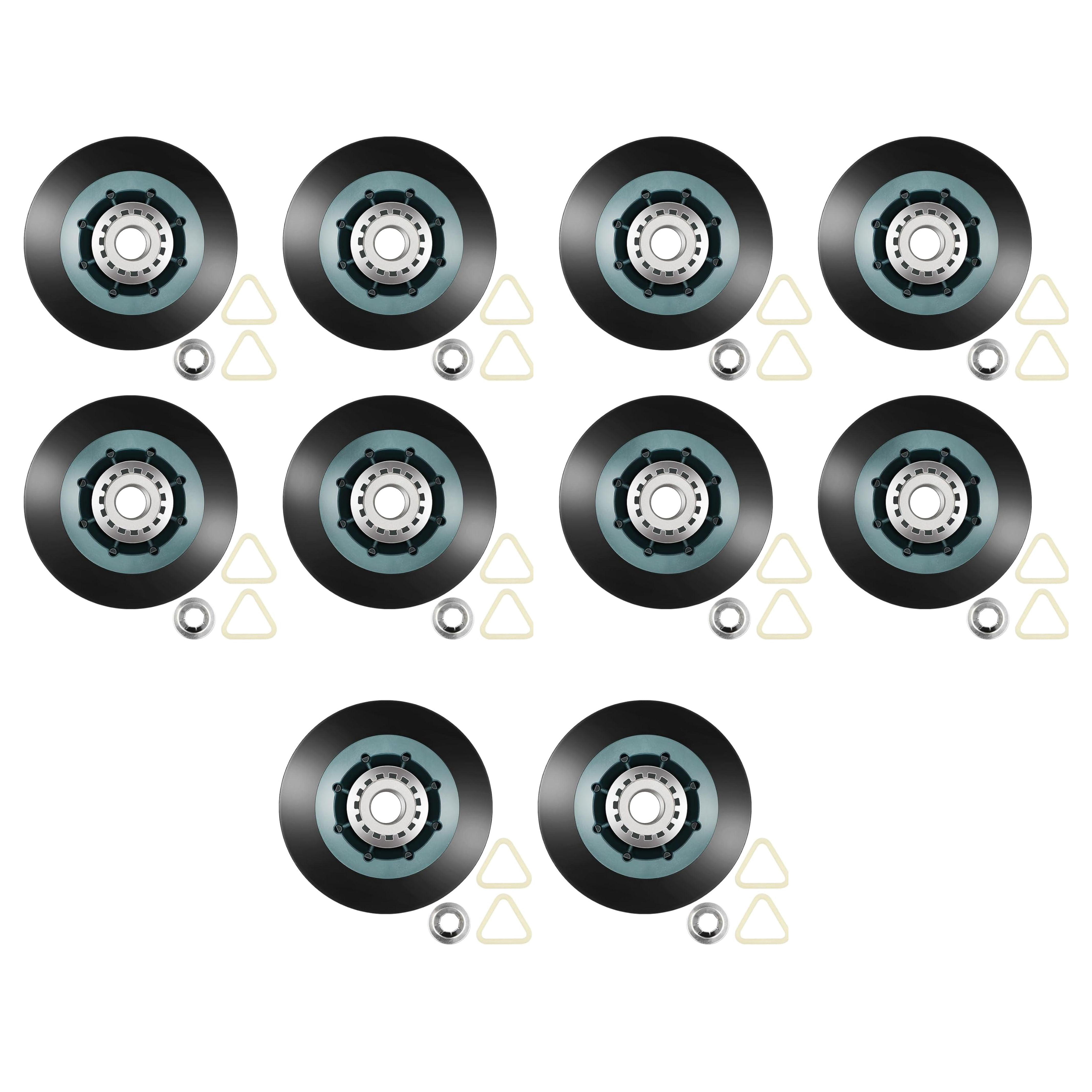 Scaroo W10314173 Dryer Drum Support Roller Kit Fit For Whirlpool 10-PACK