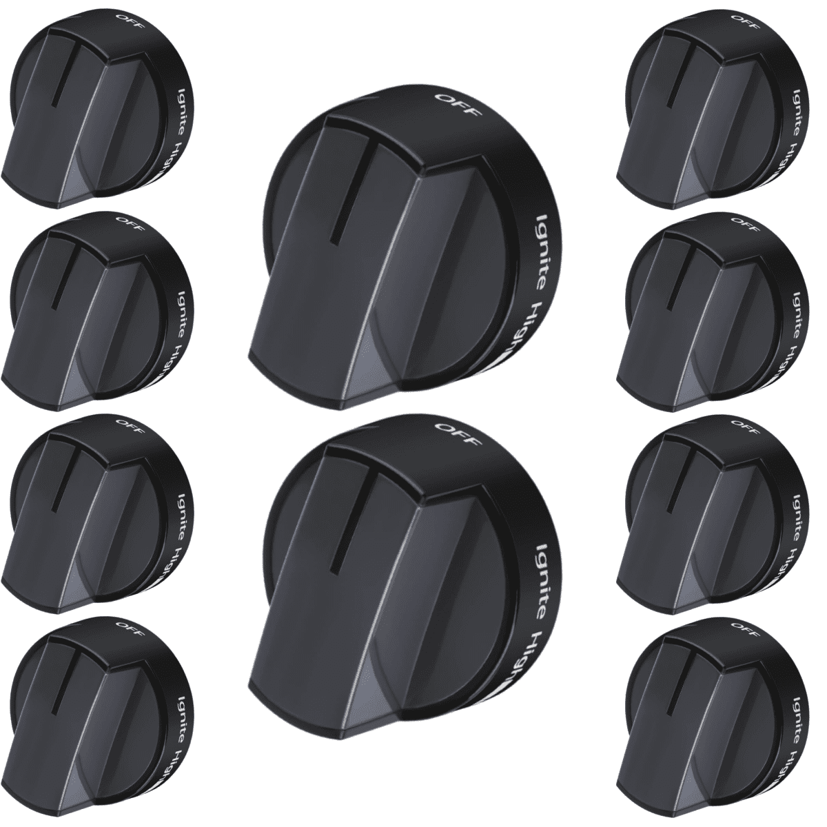 Scaroo W10339442 Range Knob Fit For Samsung Replaces With AP6019877 10-PACK