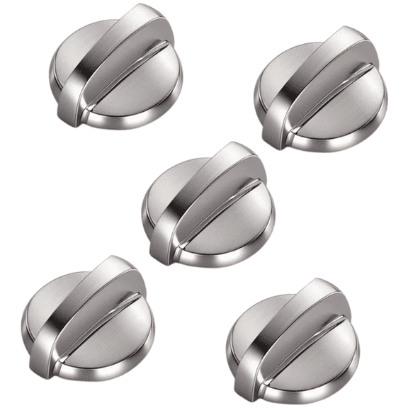 Scaroo WB03T10284 Range Oven Knob Stainless Steel Finish AP4346312 PS2321076 -5 PACK