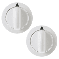 Carbole 2x Manopole Controllo Timer Asciugatrice Bianco Per GE Hotpoint WE01X20374