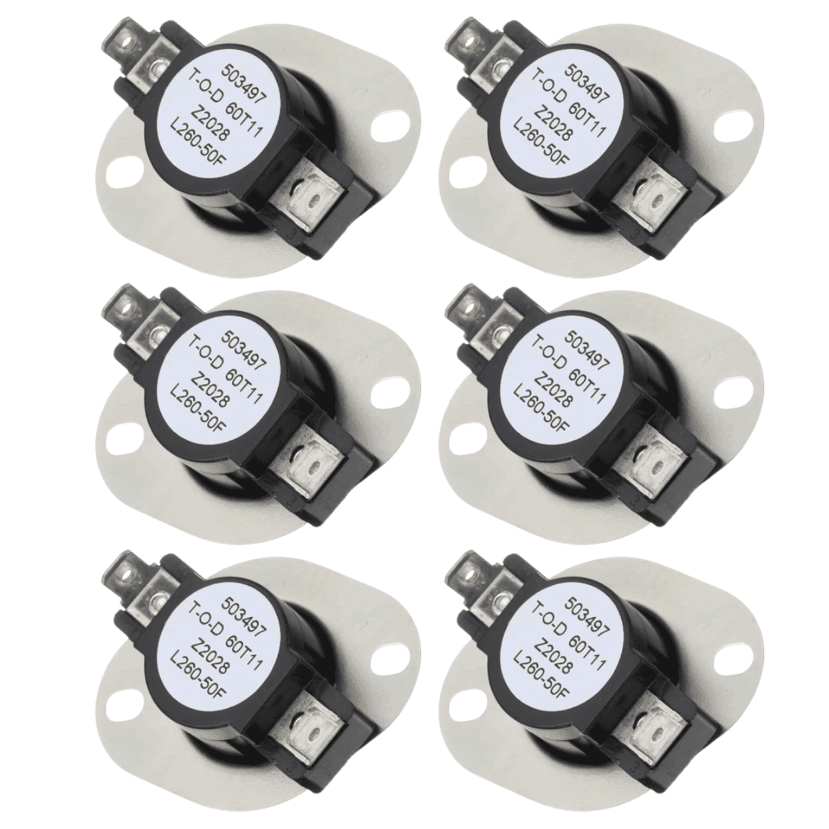 Scaroo WP35001092 Dryer Thermostat Compatible With Samsung 1122485 6-PACK