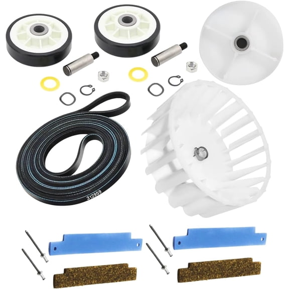Scaroo WPY312959 Dryer Repair Kit (306508 x2), (303373K x2) WP6-3037050