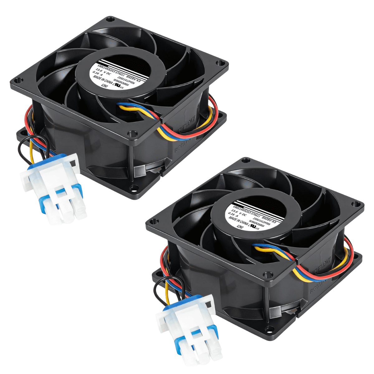 Scaroo WR60X26866 Refrigerator Evaporator Fan Motor WR49x25197, WR60X10356, 239D1412 2-PACK