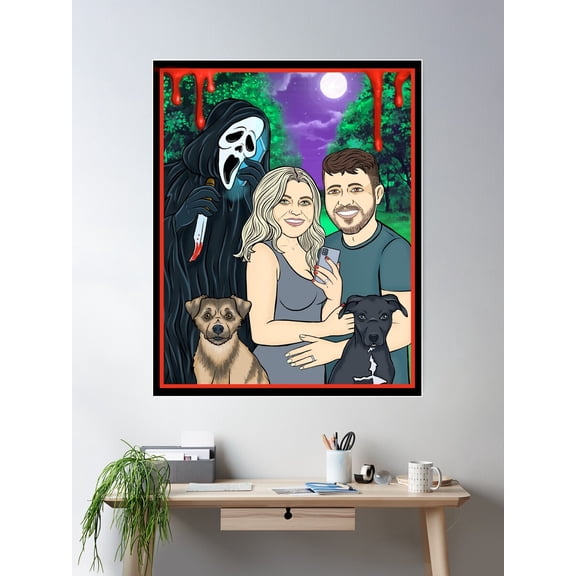 Scarry Movie 4 Jenny H By Moody Characters Poster Wall Art, Modern Wall Decor For Living Room Bedroom, 16x24 UNFRAMED