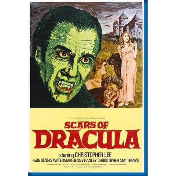Scars Of Dracula Movie Poster Art Poster 24x36 Unframed, Age: Adults, Rectangle AB Posters