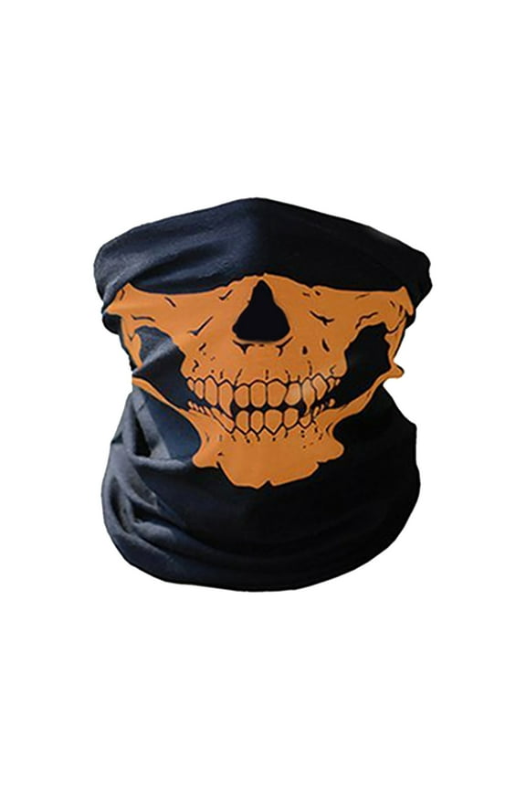 Scarves Bandanas Skull Face Tube Headband, Gaiter Head Wrap Balaclava Magic Scarf Motorcycle Multi Function Headwear