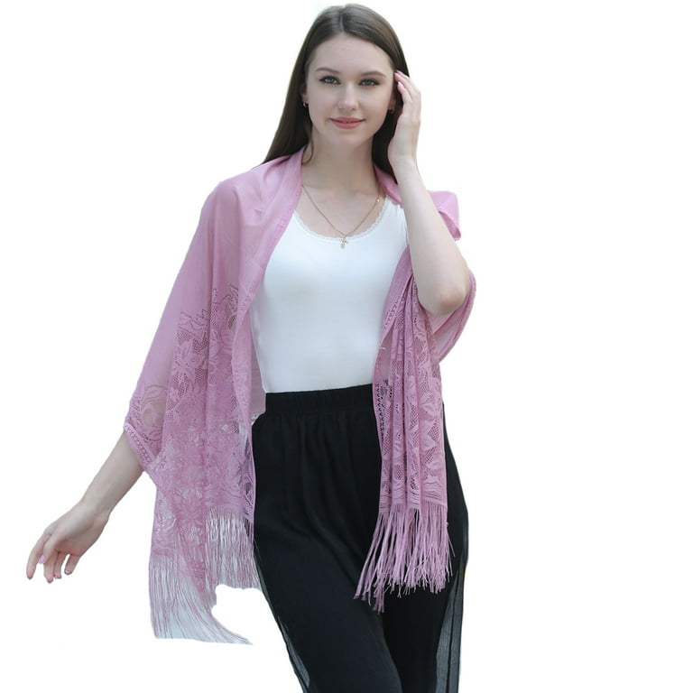 Sheer scarves top for dresses