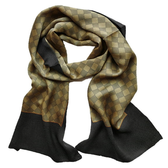 Scarves for Men 100 Silk Scarf Double Layers Classic Casual Formal Business Wedding Party