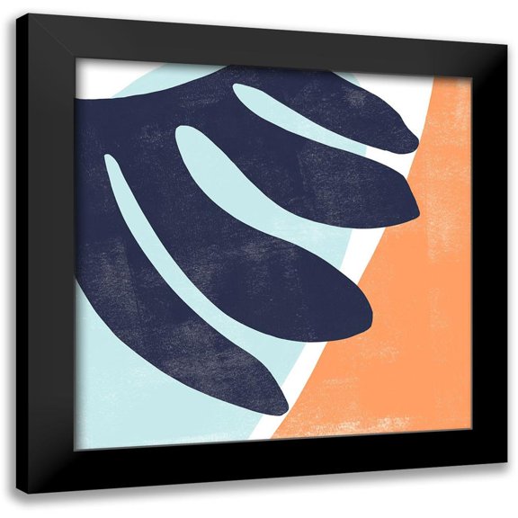 Scarvey, Emma 12x12 Black Modern Framed Museum Art Print Titled - Bright Wave I