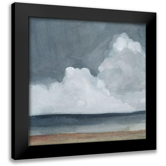 Scarvey, Emma 12x12 Black Modern Framed Museum Art Print Titled - Cloud Landscape I