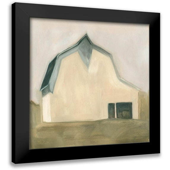 Scarvey, Emma 12x12 Black Modern Framed Museum Art Print Titled - Serene Barn IV