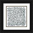 thumbnail image 1 of Scarvey, Emma 12x12 Black Ornate Wood Framed with Double Matting Museum Art Print Titled - Blue Grey Tessera I, 1 of 4