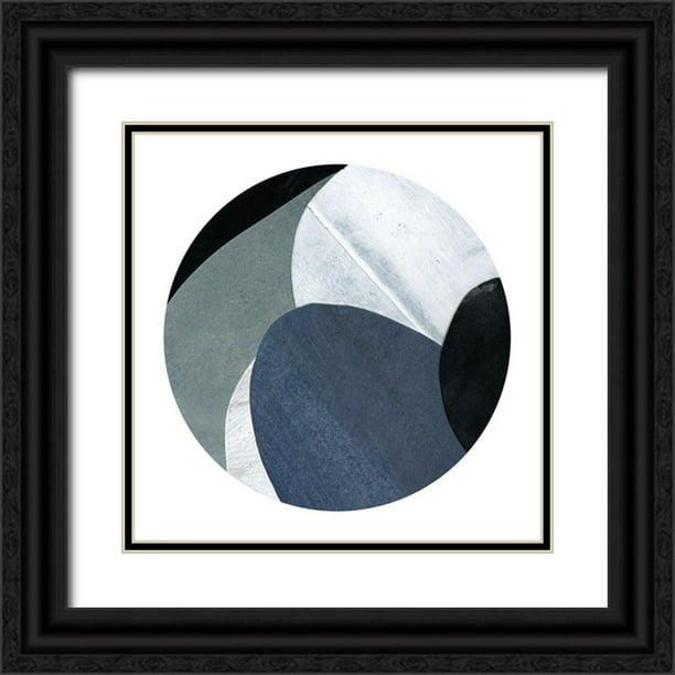 Scarvey, Emma 12x12 Black Ornate Wood Framed with Double