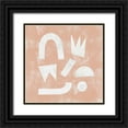 thumbnail image 1 of Scarvey, Emma 12x12 Black Ornate Wood Framed with Double Matting Museum Art Print Titled - Pink Ratio I, 1 of 4